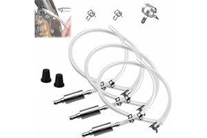 OCCTATE Brake Bleeder Hose- One Way Check Valve Tube Bleeding Tool Kit for Motorcycle Clutch, Brake Bleeder Kit for Hydraulic System Bleeding, One Way Brake Bleeder Valve for Car Motorbike(3pcs)