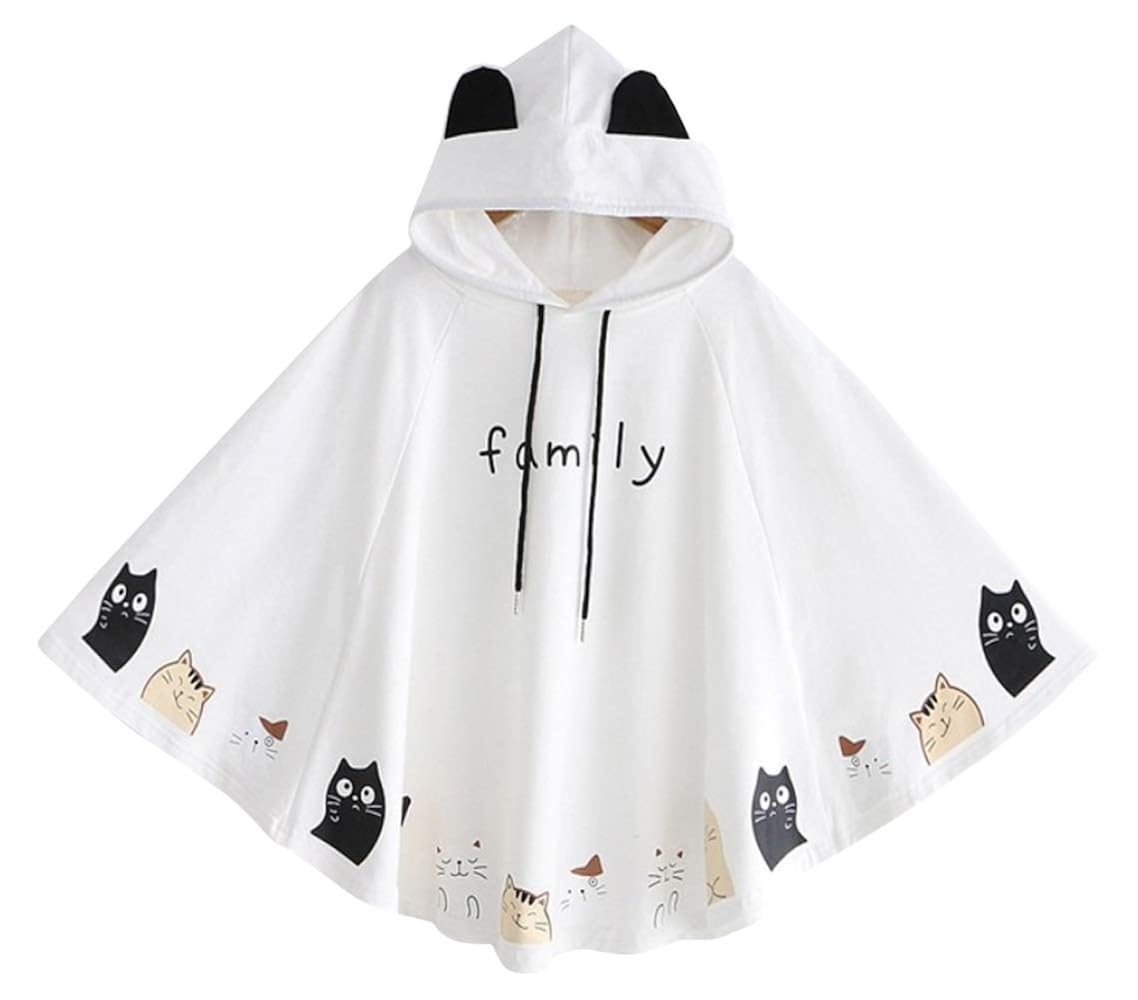 anime girl with bunny hoodie