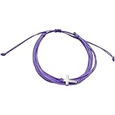 Yocoyee Multicolor Cross Braided String Bracelets Handmade Adjustable Friendship Cross Lucky Protection Waterproof Rope Bangle for Women Men Teens