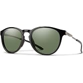 Smith Wander Lifestyle Sunglasses - Black | Chromapop Polarized Grey Green