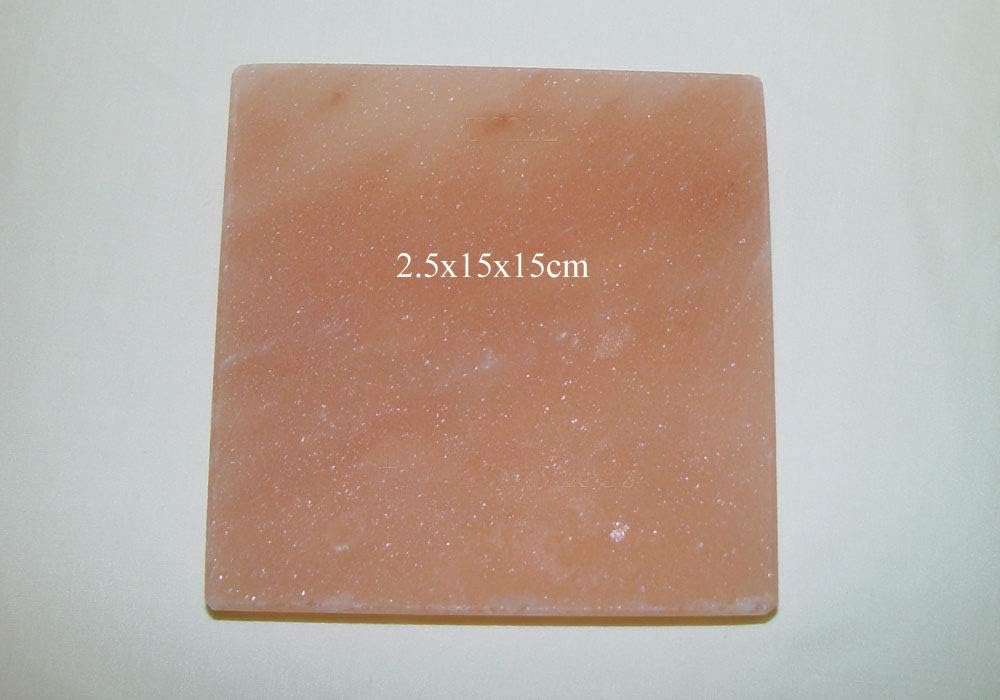 Salt Block Salt Tile Himalayan Pink Rock Salt Slab 2.5x15x15 Weight Approx 1250g (Price for 1 Tile)