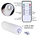 Evenice Flameless LED Candles Flickering pillar Candles Battery Operated Candles Unscented with Timer and Remote Set of 9 Ivory Real Wax Pillar LED Candles with 10-key silicone Remote