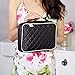 Ellis James Designs Makeup Brush Bag Case Organizer in Black – Professional Designer Make Up Travel Handbag for Make Up Brushes – Stylish & Compact Carrying Holder Storage Handbag Pouch