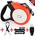 Retractable Dog Leash, EC.TEAK 16.5ft Dog Walking Leash for Medium Large Dogs up to 110lbs, One Button Break & Lock , Heavy Duty No Tangle. Dog Waste Bags Included. With 3 Gifts. Large