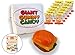 ULTIMATE GIANT GUMMY HAMBURGER CANDY SAMPLER – (1) Giant Gummy Hamburger + (12) Mini Gummy Burgers, Individually Wrapped