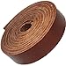 TOFL Genuine Top-Grain Leather Strap | 72 Inches Long | 1 Inch Wide | 9/64 Inch Thick (8-9 oz) | 1 Leather Strip for DIY Arts & Craft Projects, Clothing, Jewelry, Wrapping | Brown