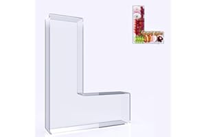 RUFHVTY 11" Acrylic Letter Charcuterie Box, Reusable Fillable Alphabet Number Shaped Form Tray for Birthday Anniversaries, Party Decorative Serving Plates Display Candy Cake (L)