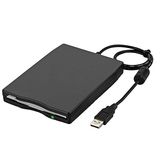 Expresstech @ Diskettenlaufwerk Externes USB FFD USB-Diskettenlaufwerk Floppy Disk Drive Extern für Laptop PC Datenspeicher w
