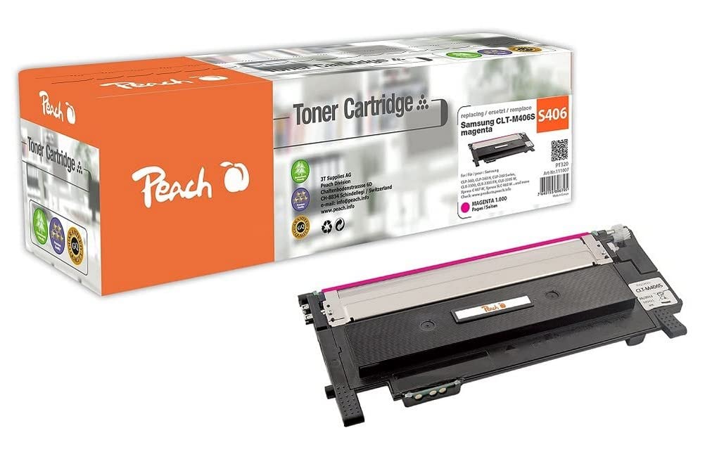 Peach PT320 Toner Compatible Samsung clt-m406s – Magenta