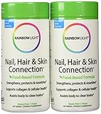 Rainbow Light Nail, Hair and Skin Connection Food-Based Tablets, 60-Count Bottles (Pack of 2)