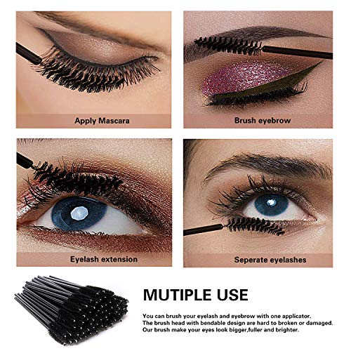 INFILILA 200Pcs Disposable Makeup Applicators Kit-100Pcs Mascara Wands,100Pcs Lip Applicators,Mascara Lipstick Makeup Brushes Eyelash Lip Gloss Brushes Applicators,Cosmetic Tool - Thumbnail 3