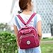 TianHengYi Girls Multifunction Water Resistant Nylon Top Handle Handbag Crossbody Satchel Purse Backpack Black