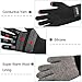 LETHMIK Mens Non-Slip Winter Gloves,Touchscreen Thick Knit Texting Gloves with Warm Wool Lining Black