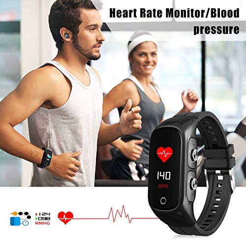 Wnyou Fitness Tracker SmartWatch Earbuds 2 in 1 Activity Bracelet
