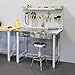 Seville Classics UltraHD Lighted Stainless Steel Top Workbench