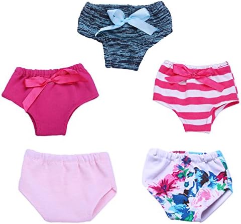 AOFUL Underwear Set of 5 for 16 - 18" American Girl Doll