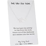 My Very Best Dainty Lotus Necklace