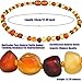 Raw Baltic Amber Teething Necklaces For Babies - Anti Flammatory, Drooling & Teething Pain Reduce Properties - Multicolor UNPOLISHED Amber Necklace with Free Teething Toys For Boys and Girls