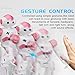Virhuck R2 Smart Remote-Controlled Robot Toy for Kids Christmas Gift with Music Lights, Walking | Singing | Dancing | Gesture Sensor | Obstacle Avoidance | Auto Display, Pink