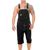 Fashion Jeans Pants,Men's Overall Casual Jumpsuit
