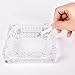 Deli Green Apple No. 2049 Crystal Heavy Glass Ashtray for Indoor and Outdoor Decorative (Square)