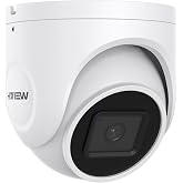 (Hikvision Compatible) H.VIEW 5MP Outdoor POE Camera Dome Turret IP Security Camera, 100ft IR Night Vision, 2.8mm Fixed lens, H.265+ IP PoE Outdoor Camera, RTSP,RTMP WDR,Support SD Card