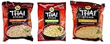 Simply Asia Thai Kitchen Instant Rice Noodle Soup 3 Flavor 9 Bag Variety Bundle: (3) Garlic Vegetable, (3) Lemongrass Chili, and (3) Bangkok Curry, 1.6 Oz Ea (9 Tot)