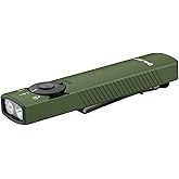 OLIGHT Arkfeld Pro Rechargeable EDC Flat Flashlight with Green Beam, UV and White LED Combo, 1300 Lumens Portable Pocket Lights, Triple Sources for Outdoors Emergency Working (OD-Green CW)