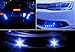 YITAMOTOR 12V 10pcs 18mm Eagle Eye LED Car Motor Fog DRL Daytime Running Light Driving Tail Backup Ultra Blue Bulbs