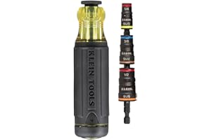 Klein Tools 32303HD Impact Driver Set, 20-in-1 SAE Impact Rated Sockets and Screwdriver Tool with Phillips, Slotted, Square and Torx Tips