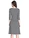 Sue&Joe Women's 3/4 Sleeve Dress Wrap V Neck Ruched Pleated Polka Dot Summer Dress, Black, 14-16