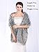 Chicer Bridal Wraps and Shawls Fur Stole for Women and Girls. (Grey)