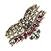 Fashion & Lifestyle Large Metal Alloy Hair Claw Jaw Clip for Women and Girls - Pretty Strong Clamp Non-Slip Barrette Hair Updo Grip Bath Accessories for Thick Hair, Red