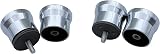 KEABATH Shower Door Knob Handle 2 Pairs Chrome Glass Door Pull 60x38mm view 6