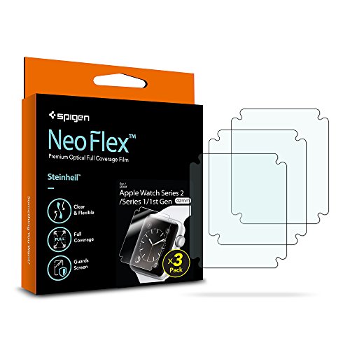 Spigen Apple Watch Screen Protector 42 mm NeoFlex / 3 Pack TPU Film for Apple Watch 42 mm Series 3 / Series 2 / Series 1