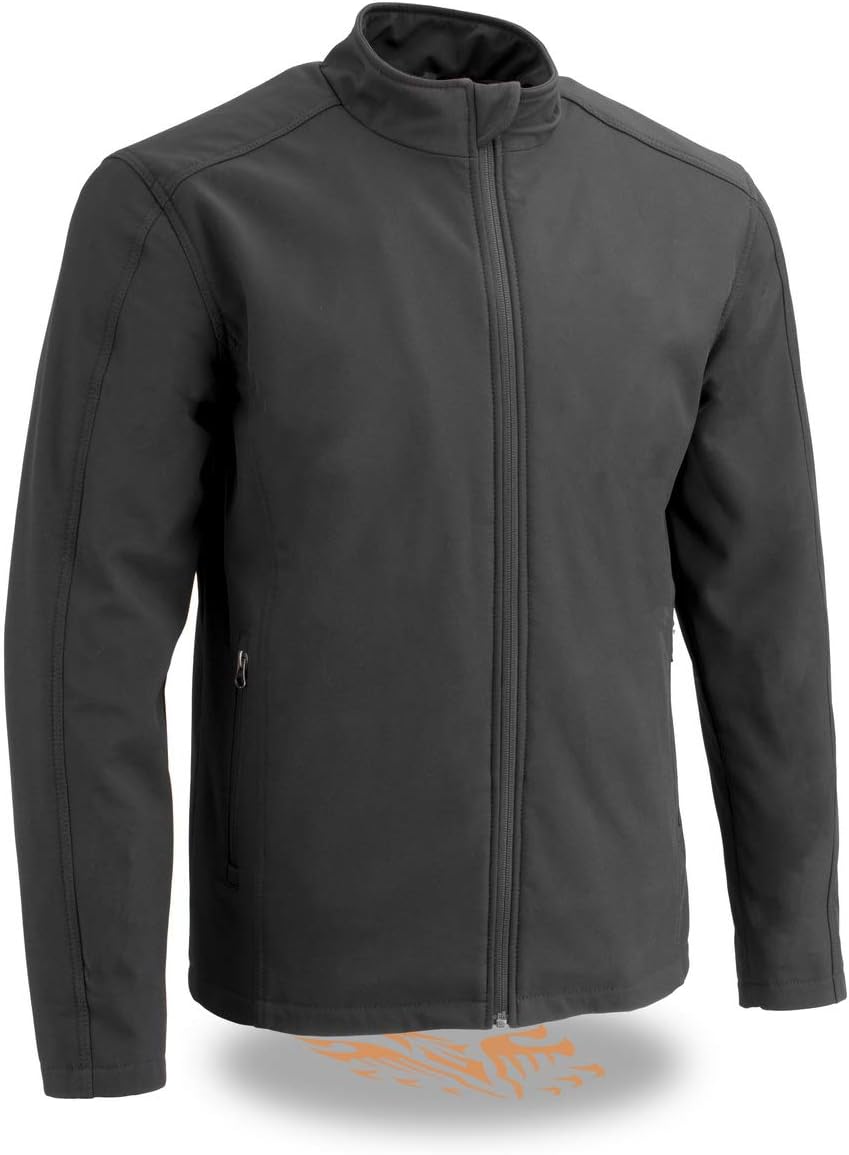 Milwaukee LeatherMPM1763 Men's Black Waterproof Lightweight Soft Shell Jacket