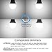 TORCHSTAR 9W Dimmable A19 LED Light Bulb GU24 Base, Energy Star UL-Listed Bulb, 60W Equivalent, 840 Lumens, 5000K Daylight, 310° Omni-Directional General Lighting, Pack of 2