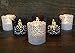 24 Flameless Flickering LED Tea Light by Frux Home and Yard - Battery Operated Candles, Holders Decorative Votive Wraps Included