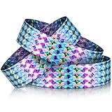 500 Pack Holographic Plastic Wristbands Paper Wrist