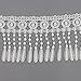 Yontree Floral Venise Lace Applique Bridal Wedding Applique White 3 yards