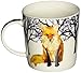 Paperproducts Design Decorative Bone China Mug Gift Box Set - Beverages, Hot, Cold Drinks, Tea – Artistic Designs, Decorated Mugs – 13.5 Ounces, Patti Gay/Two Can Art Winter Fox Design