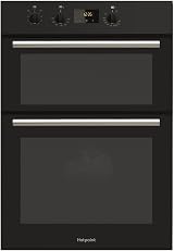 Hotpoint Newstyle Electric Built In Double Oven Black Digital Display Twin Grill view 1