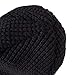 PAGE ONE Mens Beanie Hat Thick Fleece Lined Knit Hat Solid Cap Men Women(Black)