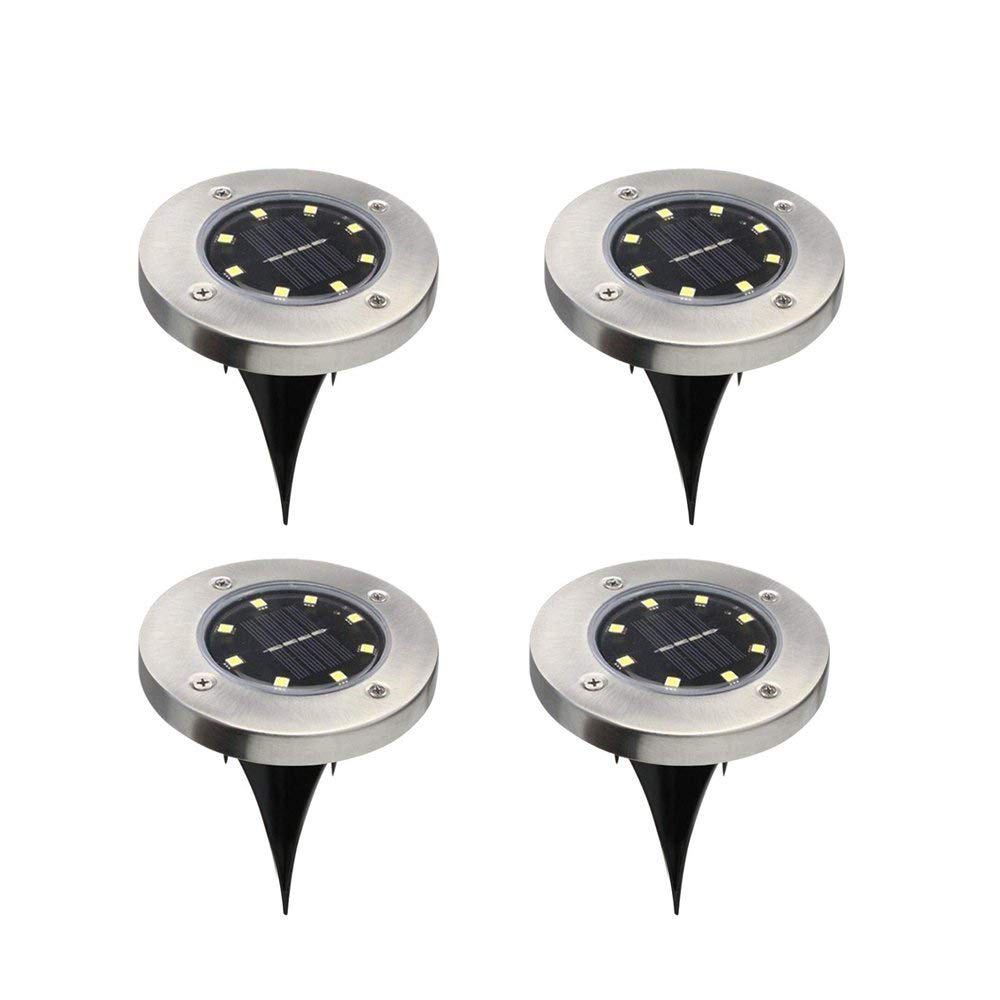 GROUND Solarleuchten, ulable 4 PCS Solar Power Panel Rasen Lampen