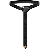 SCARLET DARKNESS Medieval Leather Belt Renaissance Accessory Pirate Viking Belt for Men Women