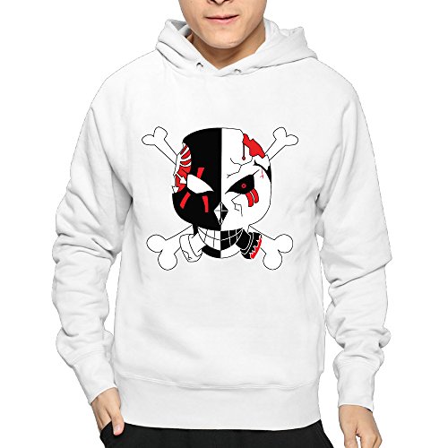 Men Tokyo Ghoul X Evangelion Skull Logo Cool Hooded Sweatshirt Pullover