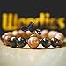 Woodies Tiger Eye and Wood Bead Bracelet
