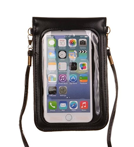 MiCoolker Chrysanthemum Premium Universal PU Leather Womens Girls Small Shoulder Bag Messenger Travel Purse Cute Crossbody Bags Mobile Phone bag Case Pouch for Apple iphone 7 7S Plus 6 6s Plus 5.5''