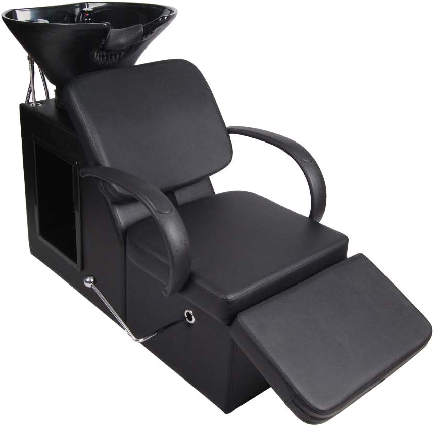 Polar Aurora Adjustable Shampoo Barber Backwash Chair Salon&Spa Barber Chair ABS Plastic Bowl Sink Unit Station Beauty Spa Salon Equipment: Kitchen & Dining