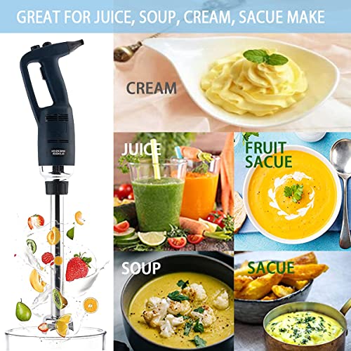 Li Bai Commercial Immersion Blender 20'' Heavy Duty Hand Blender For